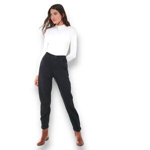 BDG Womens Black High Rise Mom Jeans Sz 25 No Stretch Denim Urban Outfitters